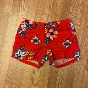 Old Navy Everyday Shorts Red/Blue/Yellow/Pink Floral Size 0